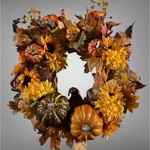 Homemade wreath. Can be made for any holiday or occasion.